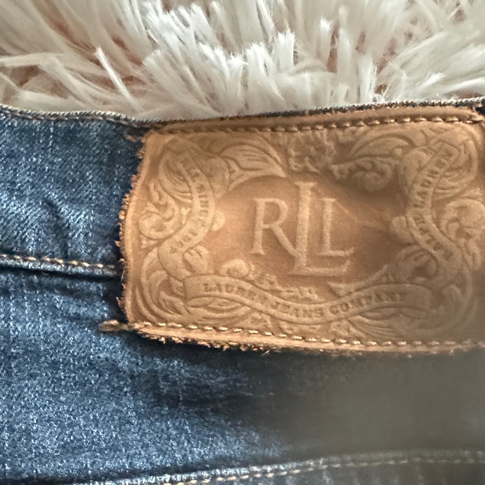 Lauren Ralph Lauren Dark Blue Straight Leg Jeans - Picture 4 of 6